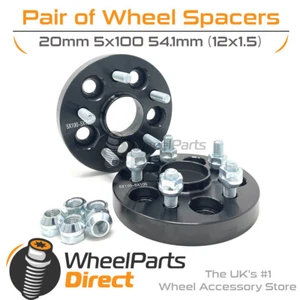 Bolt-On Wheel Spacers (2) 5x100 54.1 20mm for Lexus CT 200h 11-20 - Picture 1 of 4