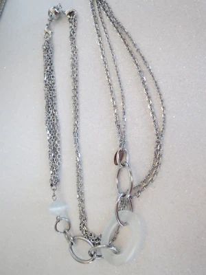 Nuevo/Etiquetas COLLAR DE ESLABONES DE CADENA DE ESTACIÓN LARGA DE 30" ACERO INOXIDABLE MARCA CINCEL Foto 1 de 4