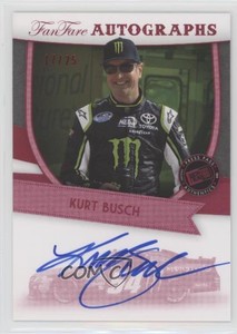 2012 Press Pass Fanfare Auto Red /25 Kurt Busch #KUB2 Auto