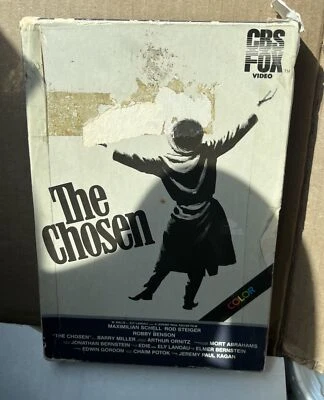 The Chosen Sliding Case VHS 1982 Maximilian Schell Rare Poor Condition Box Foto 1 de 3