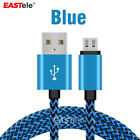 Braided Data Sync Micro Usb Charger Charging Cable For Samsung Huawei Android Lg