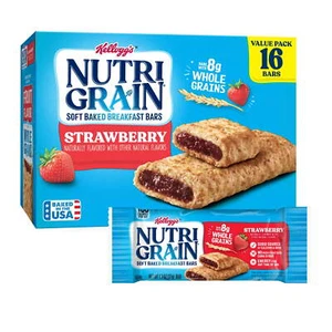 Strawberry Chewy Soft Baked Breakfast Bars, Ready-to-Eat, 20.8 oz, 16 Count - Picture 1 of 24