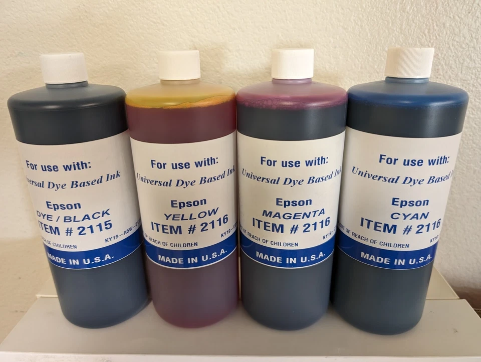 REFILL INK COMPATIBLE EPSON ECOTANK L3210 L3250 L3260 L3560 ( 4000ml C-Y-M-K) - Image 1 of 1