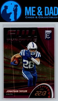 2022 Donruss Elite #FT1 Jonathan Taylor Full Throttle - Image 1 of 2