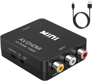 RCA to HDMI,AV to HDMI Converter, 1080P Mini RCA Composite CVBS Video... - Picture 1 of 12