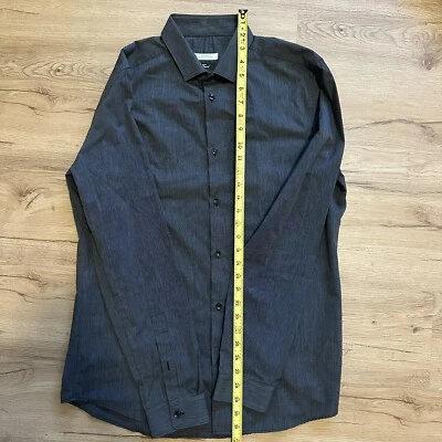 VERSACE COLLECTION Camisa Tendencia Hombre 41 16 Negro Cuello Punta Foto 1 de 2