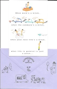 Funny When Life Is A Bitch Encouragement Hallmark Greeting Card - Picture 1 of 3