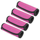 4pcs Luggage Handle Wrap Neoprene Handbag Grip Cover Protector, Pink