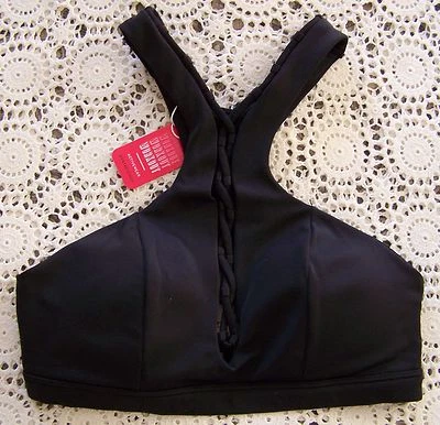 BNWT.....*Bras n Things* Black Active Sports Crop......Ladies Size 8..... - image 1 of 4