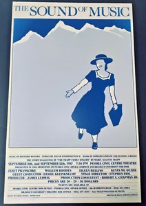 1987 The Sound of Music The Trapp Family Singers 22"x14" Theater Poster Karte *M* - Bild 1 von 6