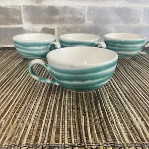 Vintage Gmunder Keramik Tea Cup 4” In Green Flamed (Dizzy) - Picture 1 of 12