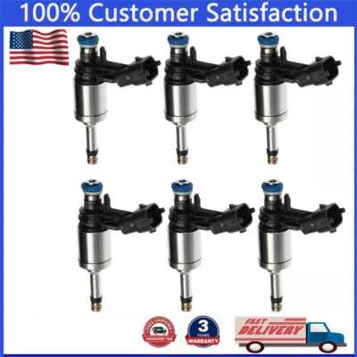 Inyector de combustible 6 piezas FJ1117 para Lincoln 3,5 L V6 Turbo MKS 2011-2016 MKT 2011-1017 Foto 1 de 4