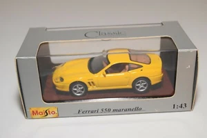WW 1:43 MAISTO FERRARI 550 MARANELLO GIALLO MIB - Foto 1 di 4