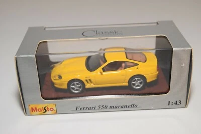 WW 1:43 MAISTO FERRARI 550 MARANELLO GIALLO MIB - Immagine 1 di 4