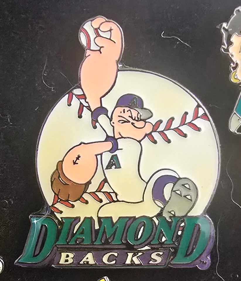 ARIZONA DIAMONDBACKS / POPEYE/ PITCHER 2002 LAPEL PIN - Image 1 of 1