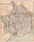 Monmouthshire County Map Divisions And Parliamentary Boroughs Philip 1902