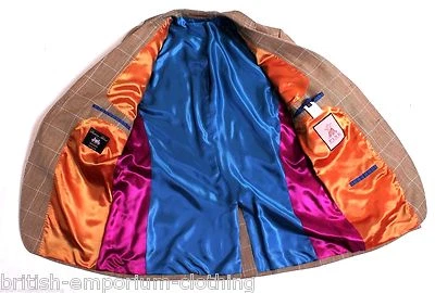 Abrigo deportivo de lana y lino THOMAS PINK Traje Chaqueta Blazer UK40 EU50 NUEVO + ETIQUETA Foto 1 de 4