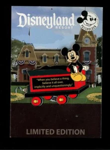 Prendedor DLR Mickey Coal Car Anual Titular del Pase Tren Cotización When You Believe LE Disney - Imagen 1 de 1