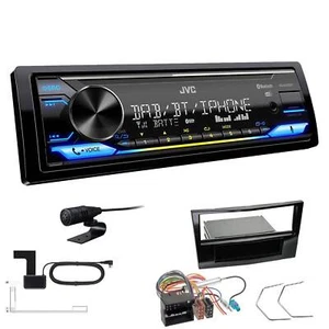 JVC DAB+ Bluetooth inkl. Antenne Autoradio für Opel Astra H Twin Top piano black - Bild 1 von 6