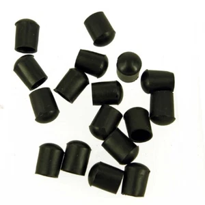 Vinyl Round End Cap Bolt Screw Rubber Thread Pole Tube Pipe Protector Cover x 10 - Picture 1 of 2