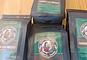 Kotowa Kaffee Panama Geisha Las Brujas 4er Pack 227g ganze Bohne | Plantagenfrisch - Bild 1 von 3