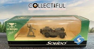 SOLIDO - #6049 JEEP U.S. - WITH SOLDIER FIGURE - MADE FRANCE - DIECAST🔥 - Picture 1 of 1