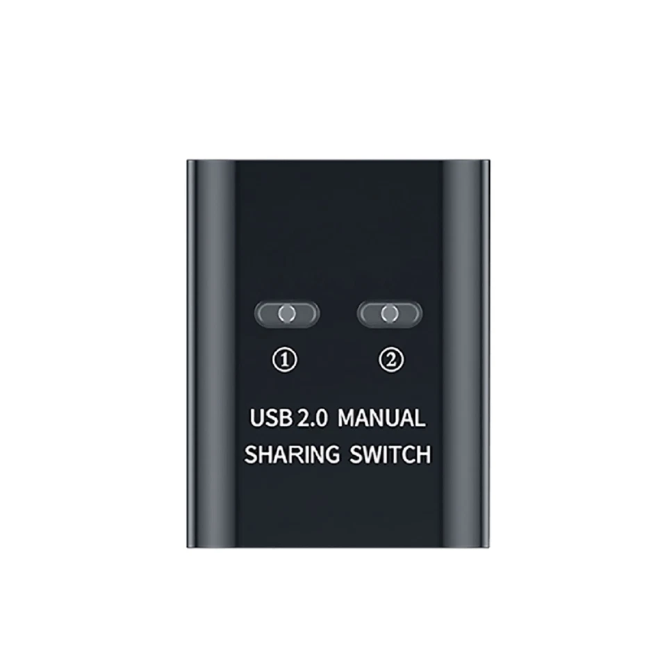 USB 2.0 Manual Sharing Switch 2 in 1 out USB Printer Sharing Converter Switcher - Image 1 of 4