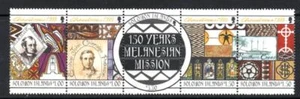 Islas Salomón 1999 Aniversario Misión Melanesia Como Nuevo NH TIRA 5 [#5904] - Imagen 1 de 1
