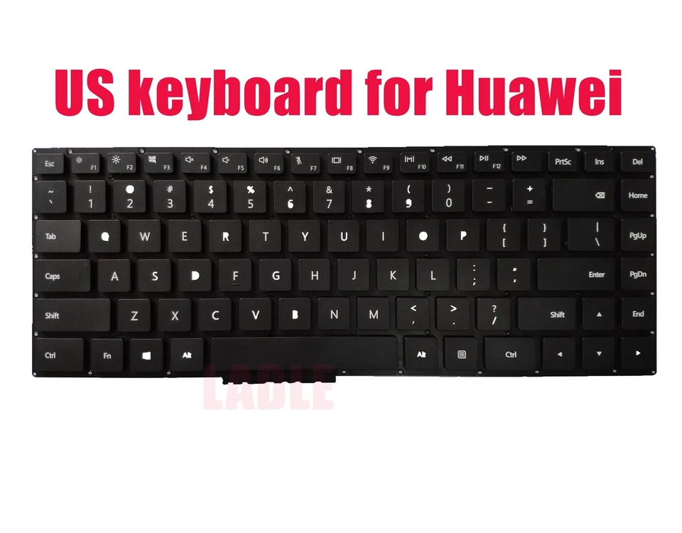 Черная клавиатура США для HUAWEI MateBook D MRC-W60 MRC-W50 PL-W09 PL-W29 PLW19 - Изображение 1 из 1