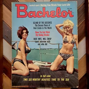 BACHELOR Vol.7 #5 (1966) Vintage Glamour Magazine Photo Cover Pin-Ups & Models - Picture 1 of 3