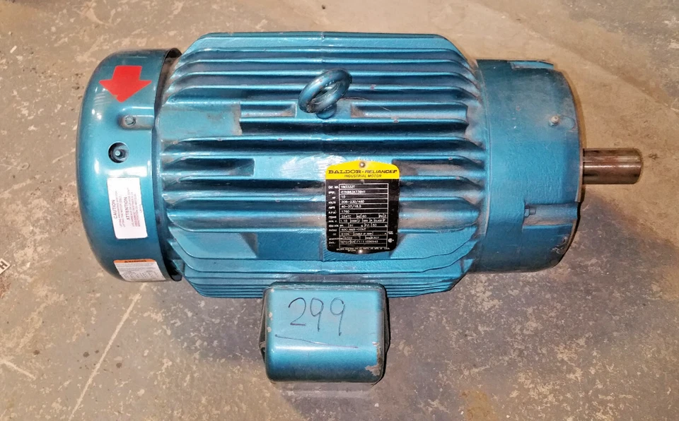 baldor motor 15 hp, VM2333T, 230/460v, 1760 rpm, 254TC Frame , 1- 5/8” OD Shaft - Image 1 of 4