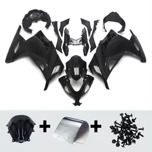 Injection Black Fairings Kit For EX300R Ninja300 Kawasaki 2013 - 2017 Bodywork - Bild 1 von 11