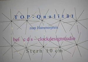10 Drahtsterne - 10 cm -Perlensterne - Draht - Perlen - Sterne 8 strahlig - Bild 1 von 1