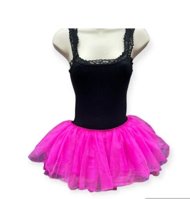Disfraces EE. UU. Rosa Brillante Tutú Adulto Estándar Talla Única Disfraces Espíritu Escolar Foto 1 de 4