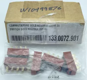 Interruttore cappa sfiato Whirlpool Range, #W10499876 *NUOVO* OEM - Foto 1 di 2
