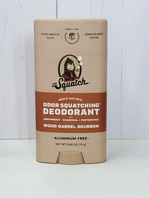 Dr. Squatch Men's Natural Deodorant Wood Barrel Bourbon Aluminum Free 2.65 oz - Image 1 of 2
