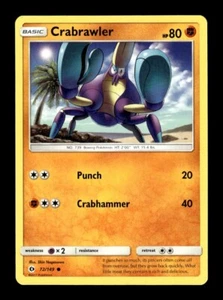 Pokemon Sun & Moon Crabrawler 72/149 - Picture 1 of 1