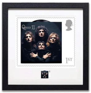 Queen II Numbered 73/500 Royal Mail Framed Stamp Enlargement (Bohemian Rhapsody) - Picture 1 of 15