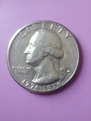 Rare 1776-1976 Denver "Filled D" Mint Error & off center Bicentennial Quarter - Image 1 of 4