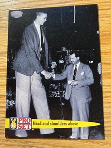 Robert Pershing Wadlow Natural and Human World Tallest Human Pro Set lot 2 cards