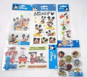 Mickey Mouse Sticker Lot-Jolee's Boutique-Brand New-Mickey Train,Bottle Cap - Picture 1 of 6