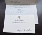 George Bush Vice President Card SIGNED Autograph 41st POTUS White House Politics