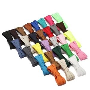 Double Layers Flat Shoe Laces Strings for Boots Sneakers Athletic Tennis Shoes - Picture 1 of 226