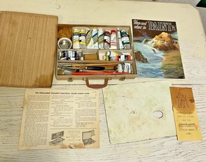 Kit de pintura al óleo lote cepillos tubos herramientas libro pigmento permanente 1,25 Grumbacher - Imagen 1 de 18