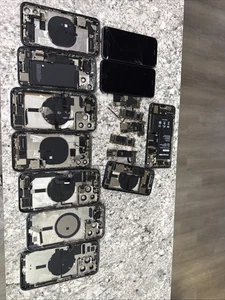 Huge Lot Of iPhone Frames Logic Boards Parts 13 Pro Max 13 12 11 8 - Picture 1 of 12