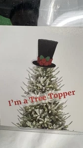 Sombrero muñeco de nieve árbol de Navidad decoración sombrero de copa árbol adorno tejido - Imagen 1 de 5