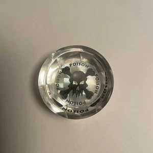 Vintage Pogs - Plastic Slammer - SKULL CROSSBONES Very Thick .75” - FREE SHIP - Picture 1 of 4