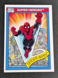 1990 Impel Marvel Universe Spider-Man #30 Super Heroes - Bild 1 von 2