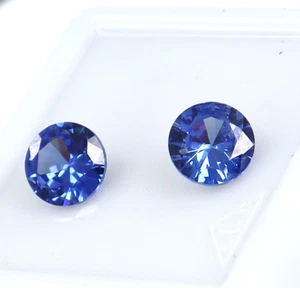 1.80 Ct Blue Sapphire AAA+ Quality Certified Natural Loose Gemstone Round Cut - Imagen 1 de 7