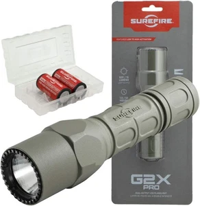Pacchetto torcia EDC tattica SureFire G2X Pro 600 lumen - 2 battaglie extra in custodia - Foto 1 di 4